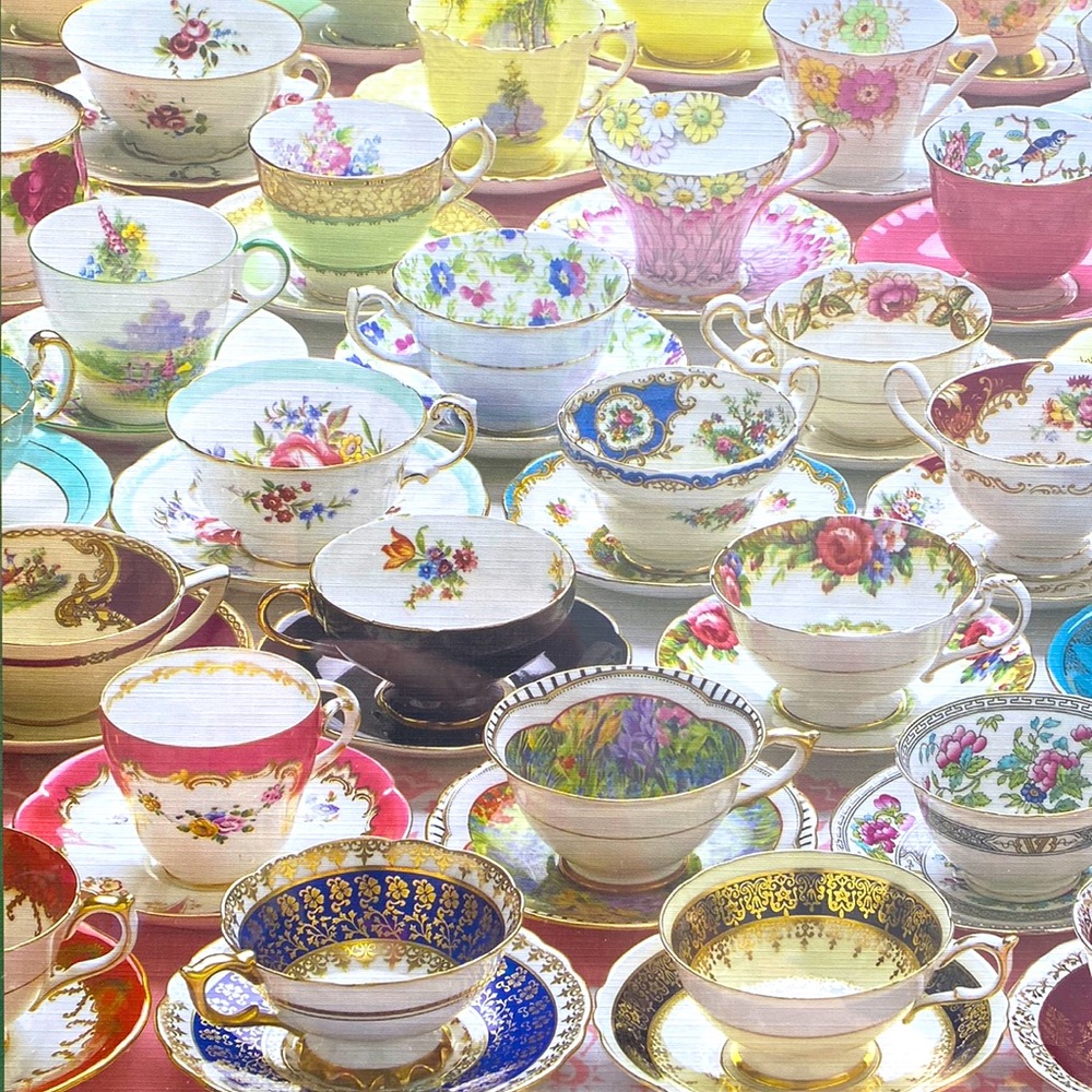 Cobble Hill Tea Cup 1000 piece puzzle Brand New